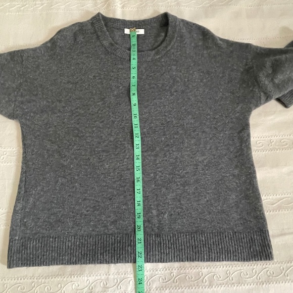 Madewell Alpaca Wool Blend Balloon Sleeve Sweater S Monochrome Capsule Wardrobe - Picture 9 of 11